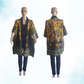 African Print Kimono with Indigenous Fabric Mix