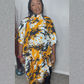 Boubou with side pull-up